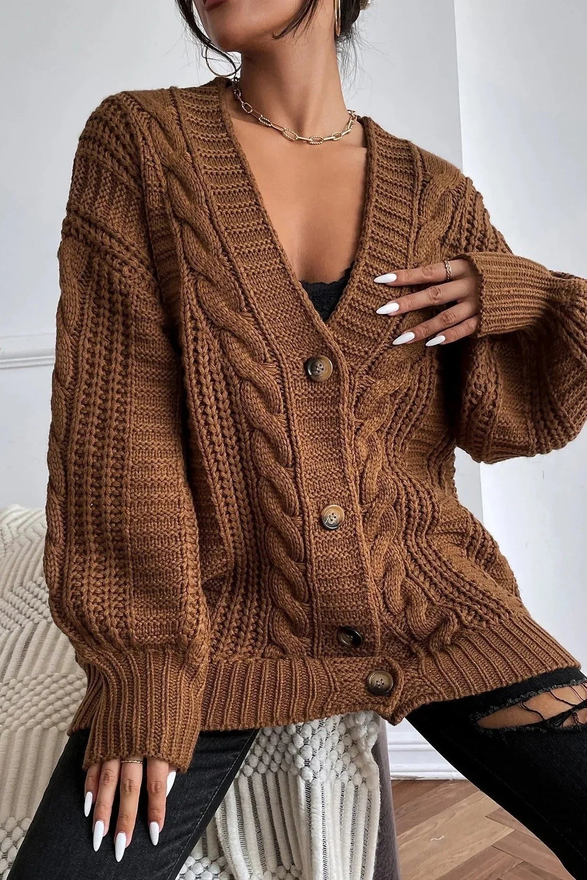 Ember Cable Cardigan