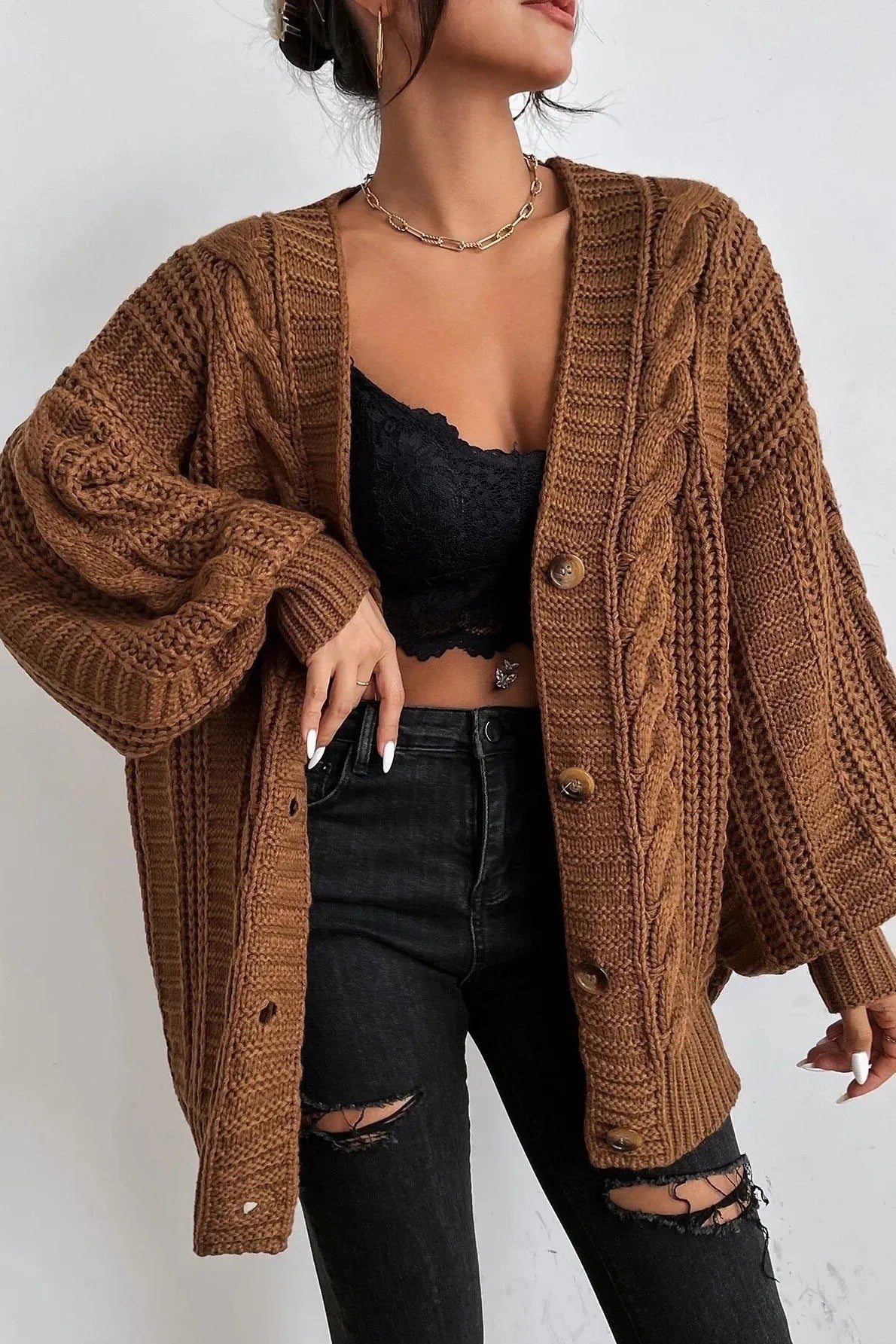 Ember Cable Cardigan