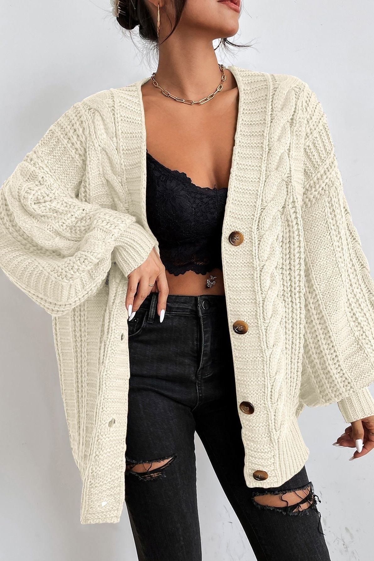 Ember Cable Cardigan